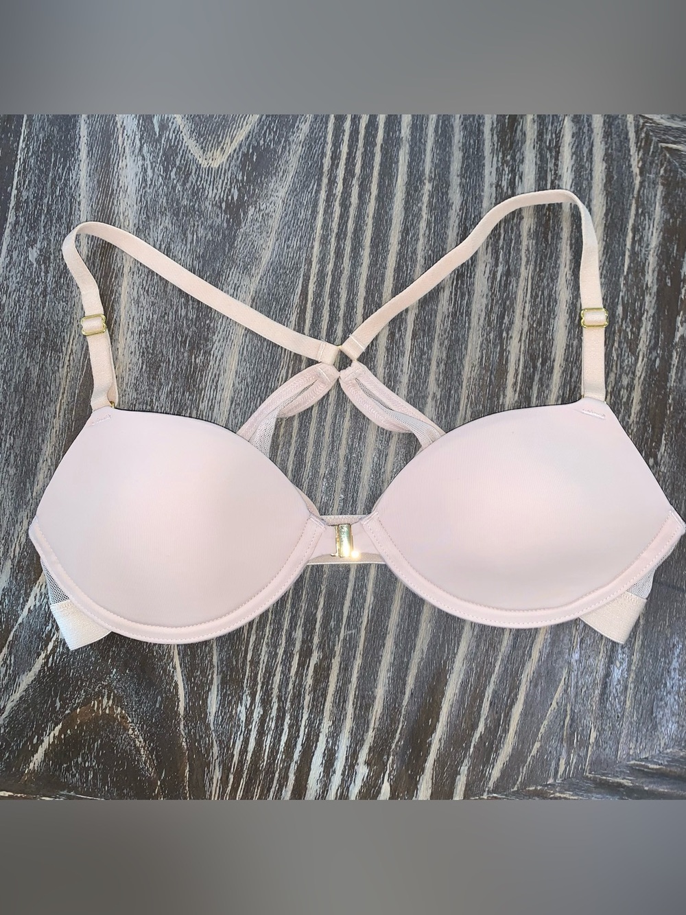 Pepper Nude Racer Back Push-Up Bra